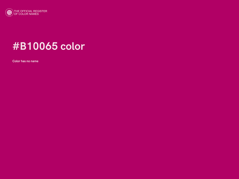 #B10065 color image