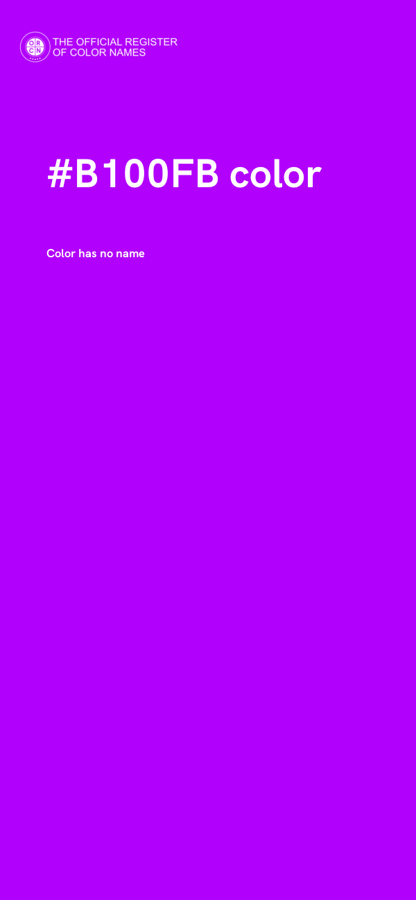 #B100FB color image