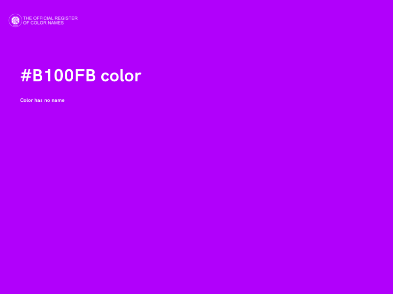 #B100FB color image