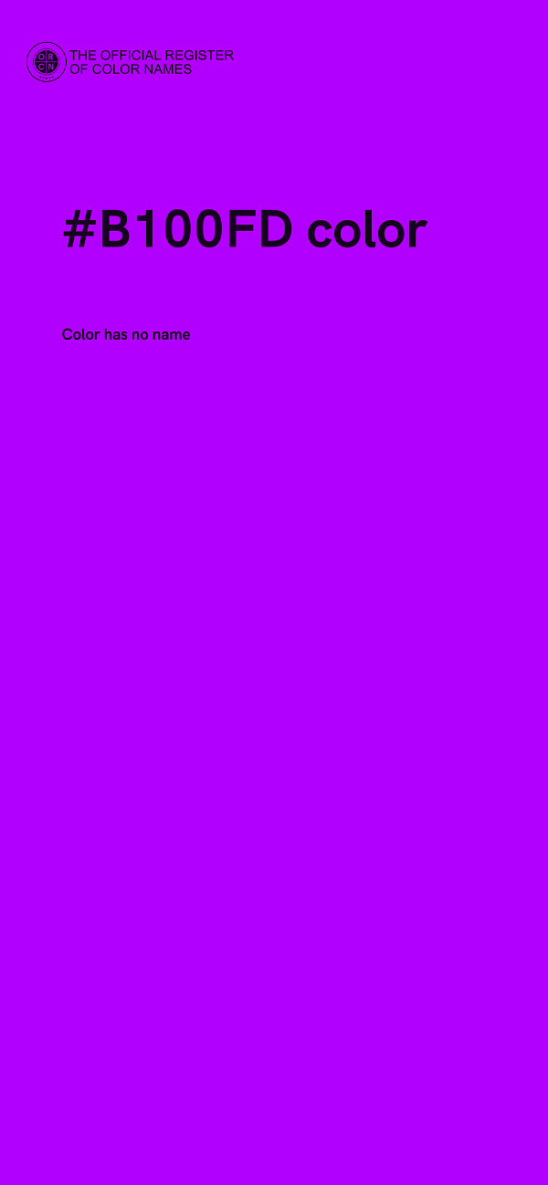 #B100FD color image