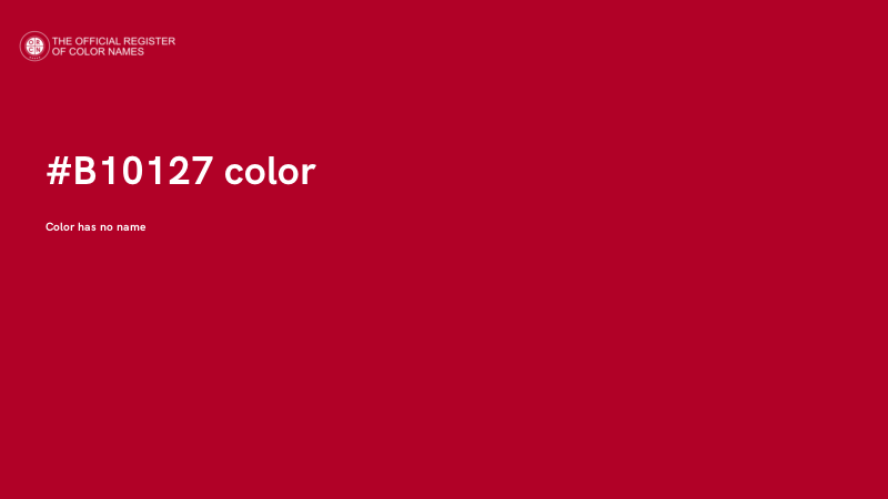 #B10127 color image