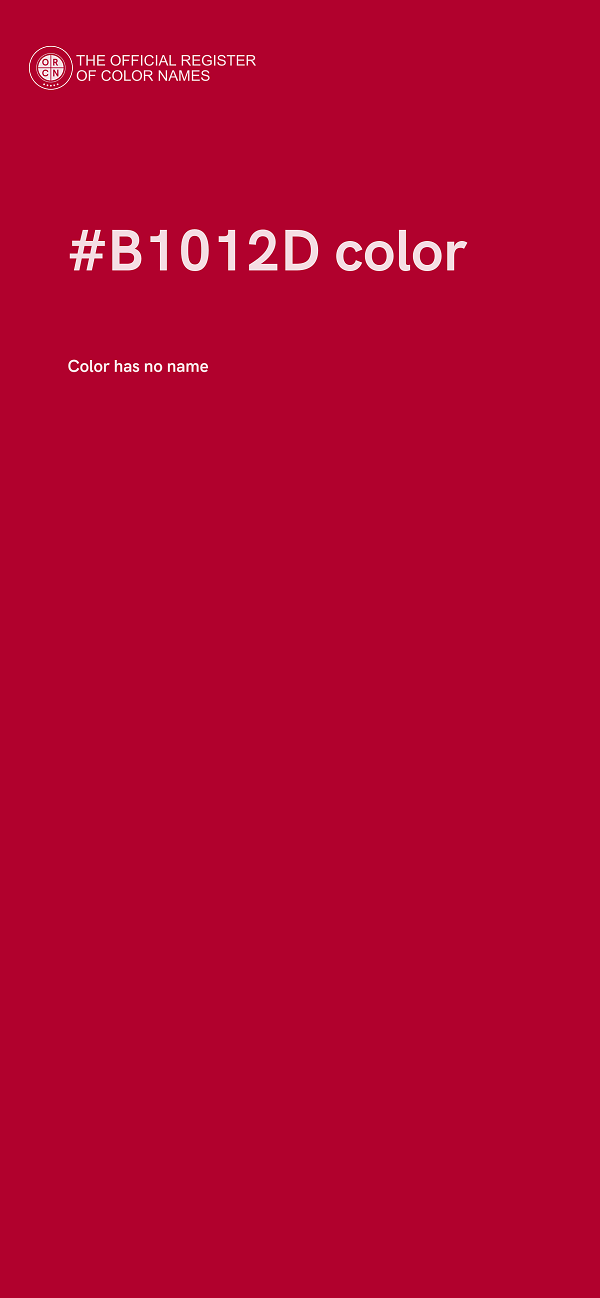 #B1012D color image