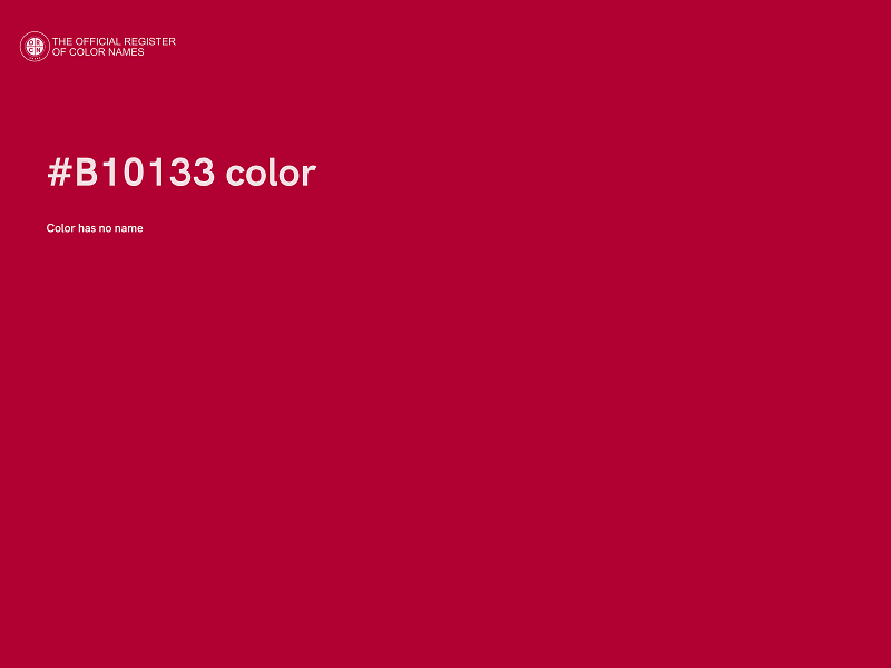 #B10133 color image