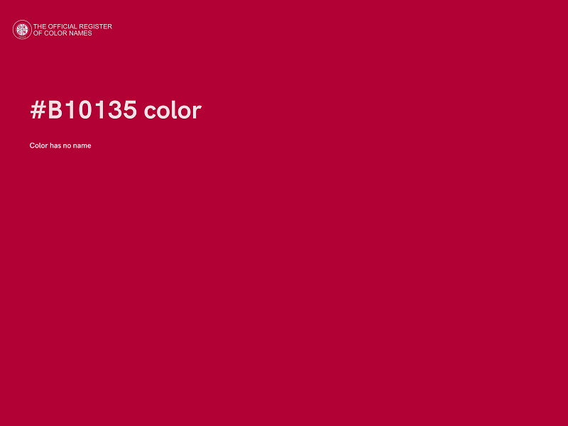 #B10135 color image