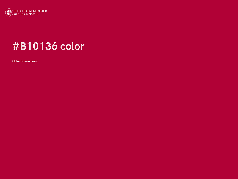 #B10136 color image