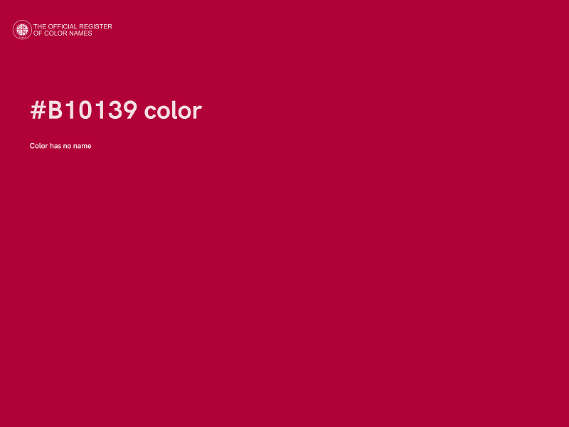 #B10139 color image