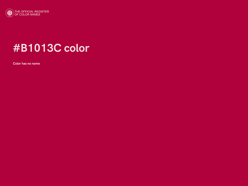 #B1013C color image