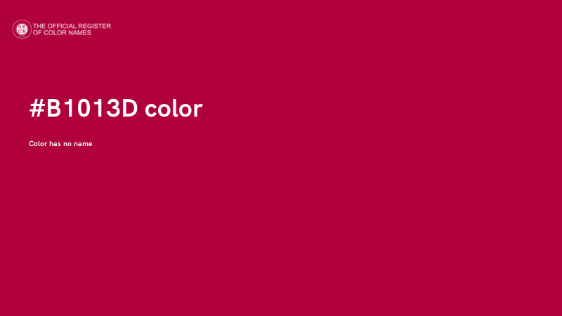 #B1013D color image