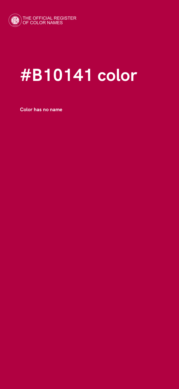 #B10141 color image