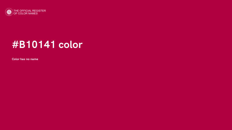 #B10141 color image