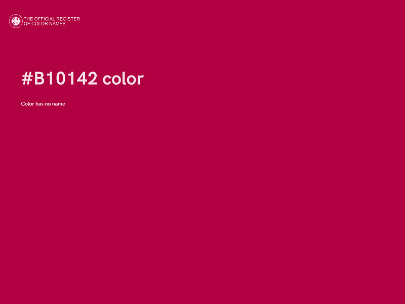 #B10142 color image