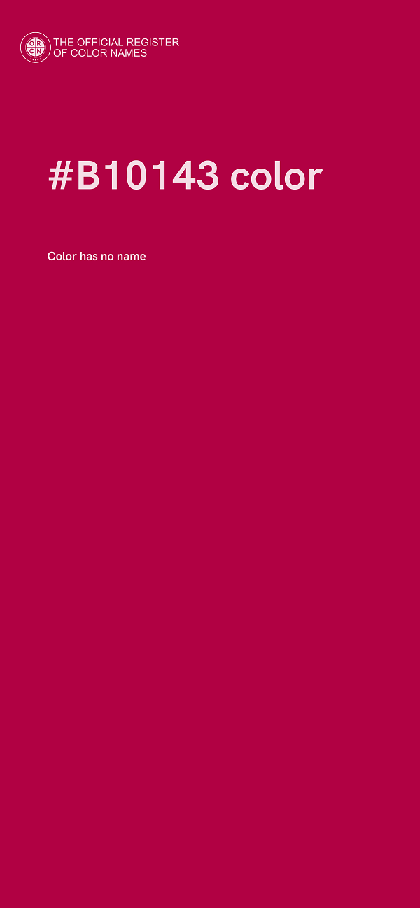 #B10143 color image