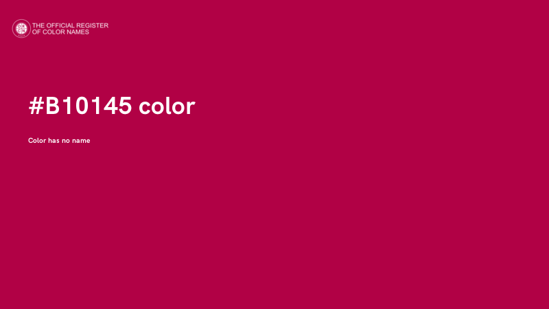 #B10145 color image