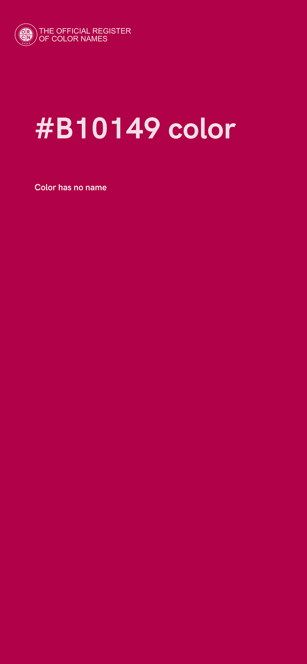 #B10149 color image