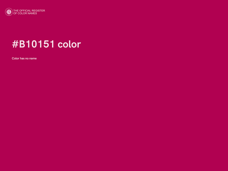 #B10151 color image