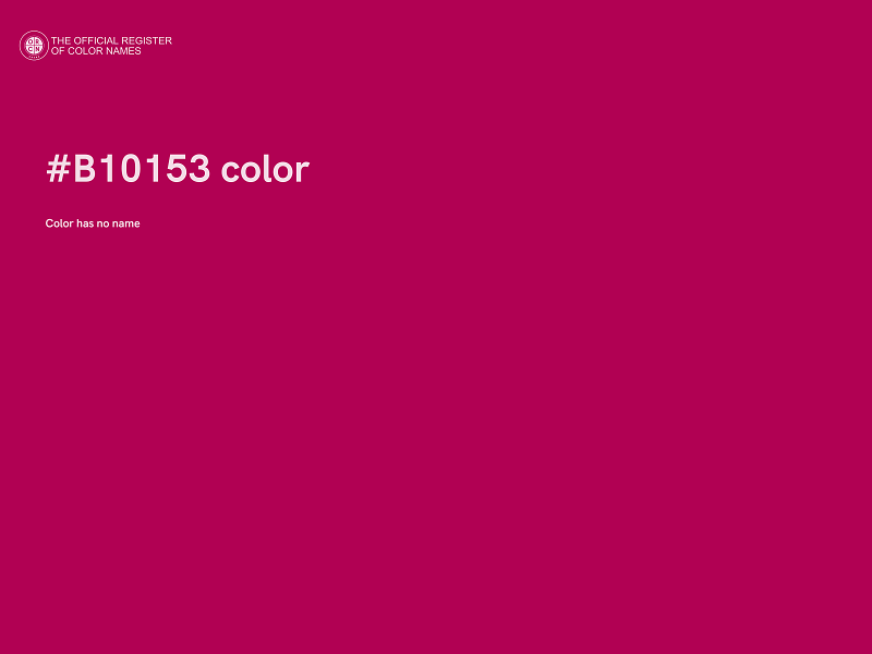 #B10153 color image