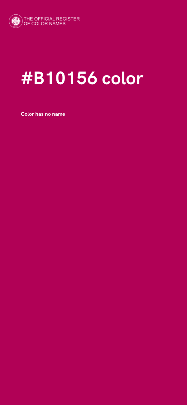 #B10156 color image
