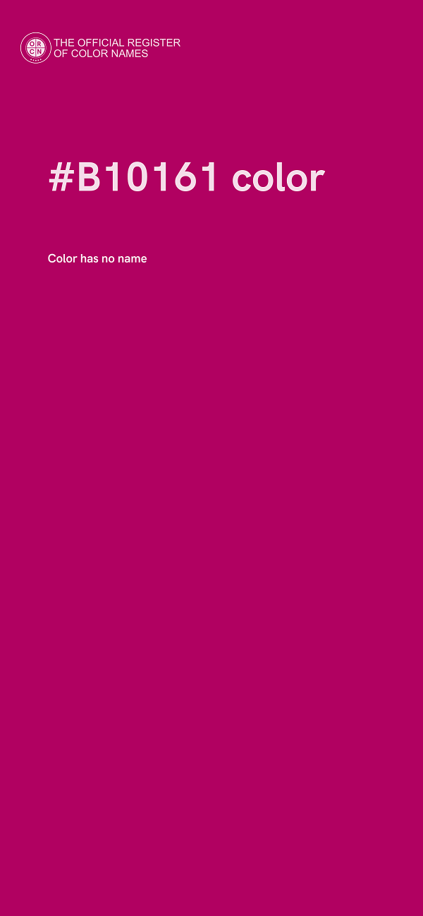 #B10161 color image