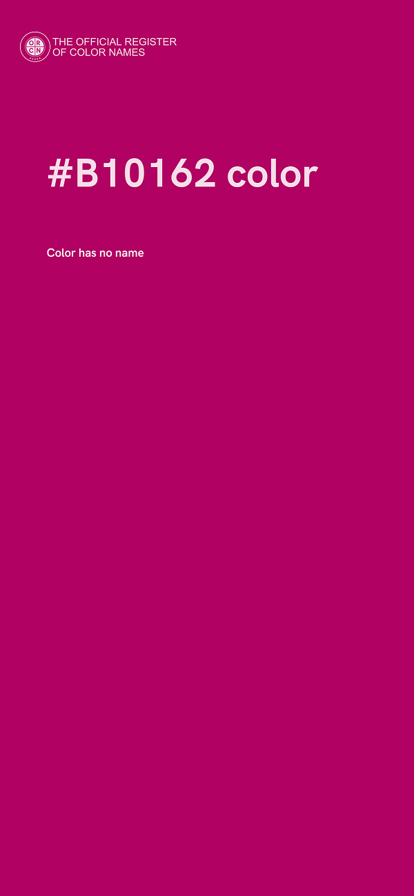 #B10162 color image