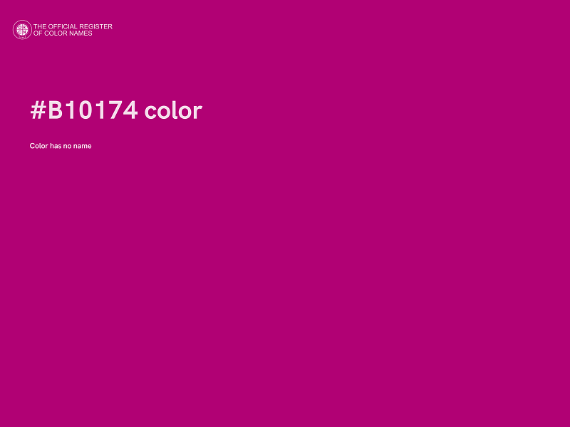 #B10174 color image