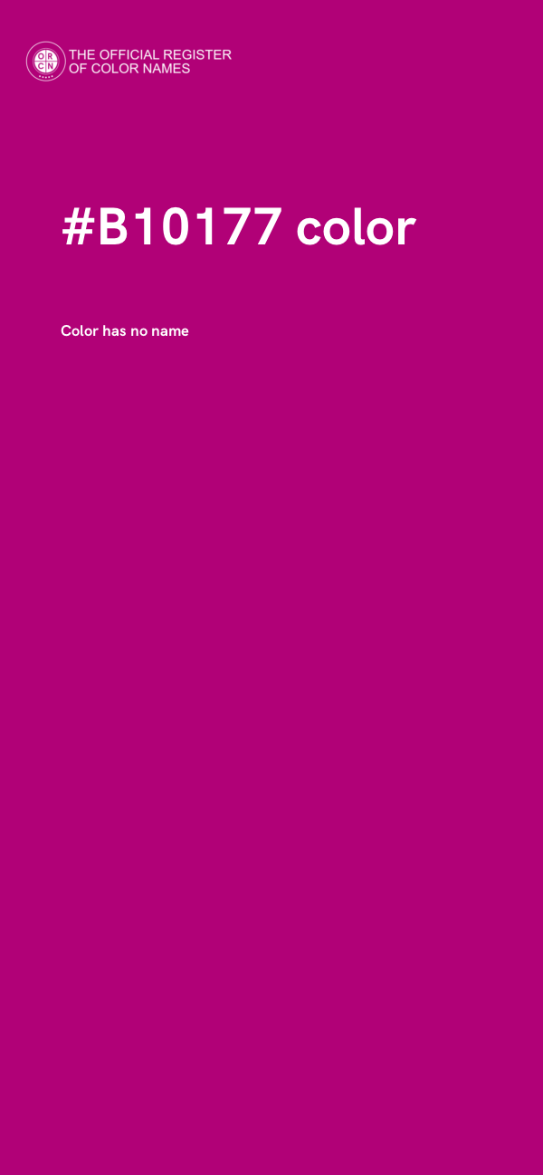 #B10177 color image