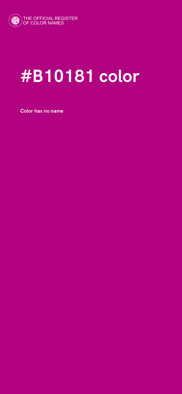 #B10181 color image