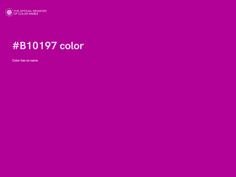 #B10197 color image