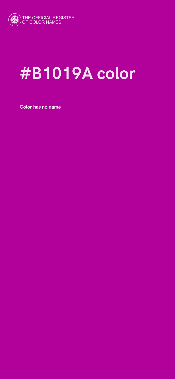 #B1019A color image