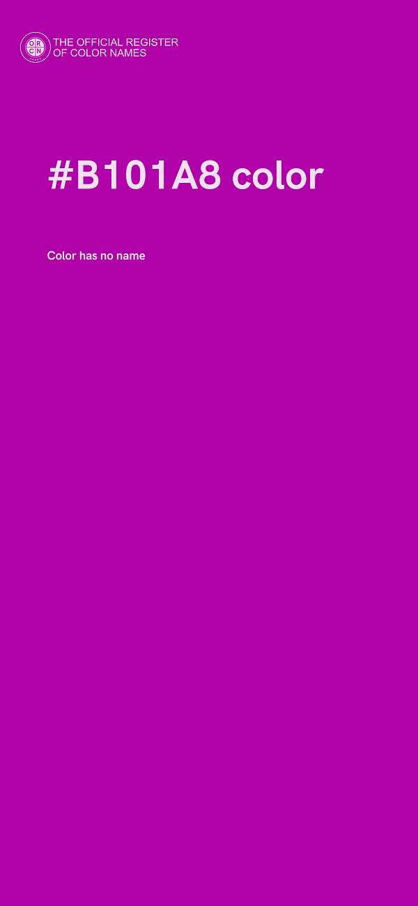 #B101A8 color image