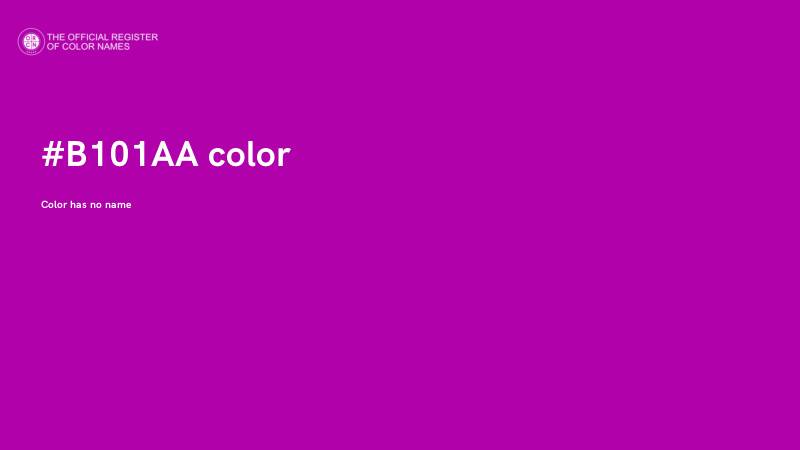 #B101AA color image