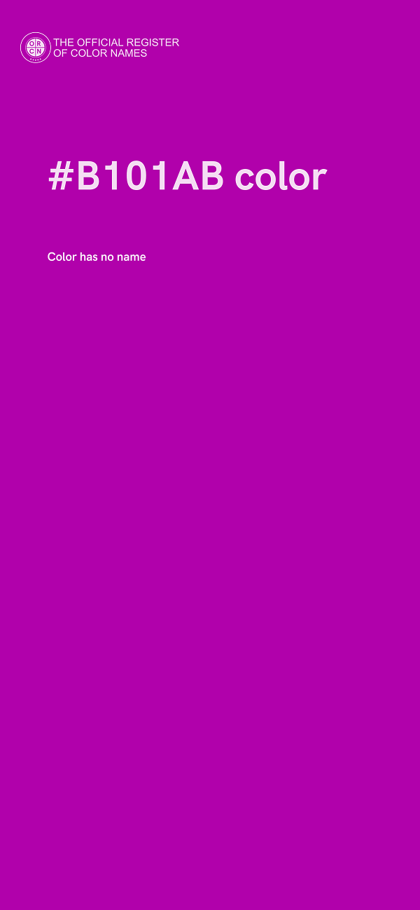 #B101AB color image