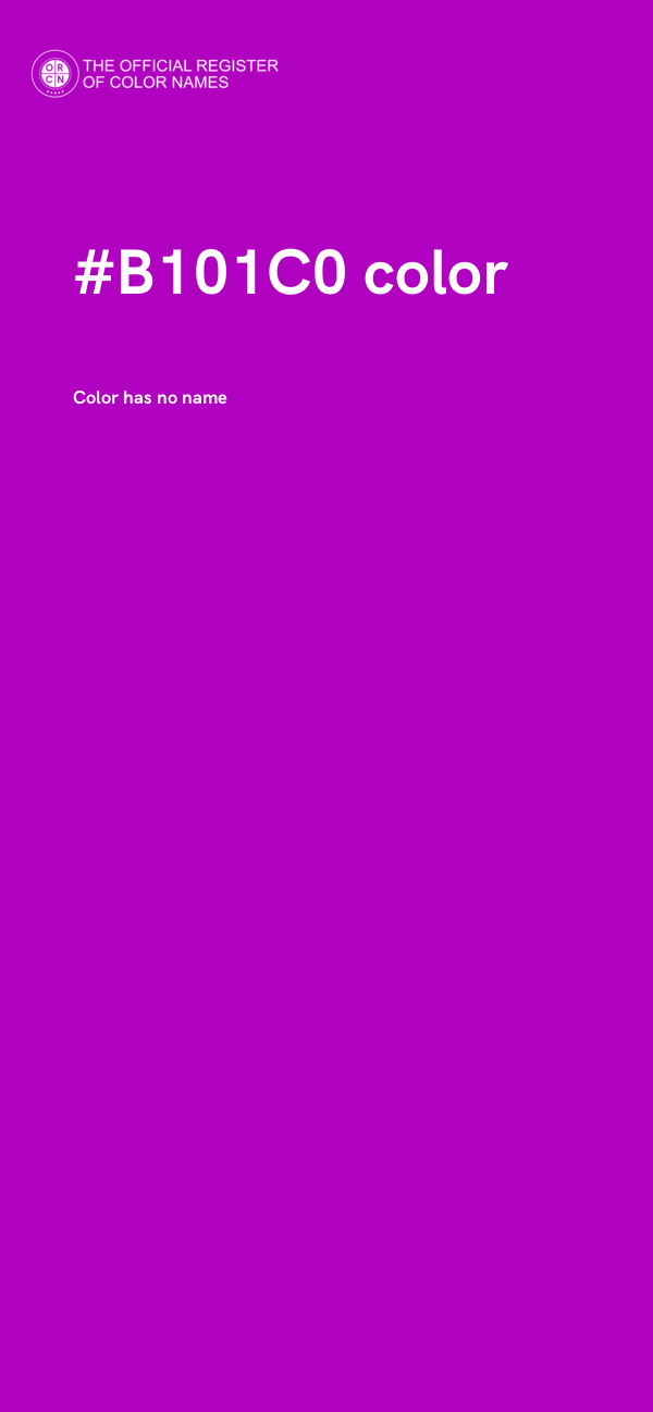 #B101C0 color image
