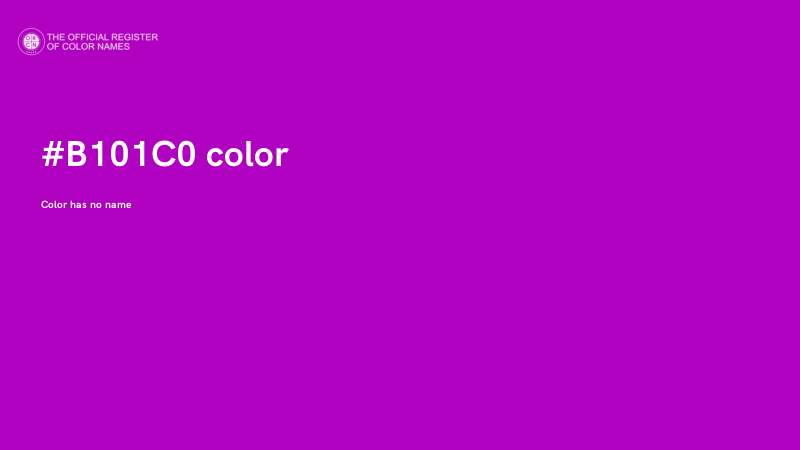 #B101C0 color image