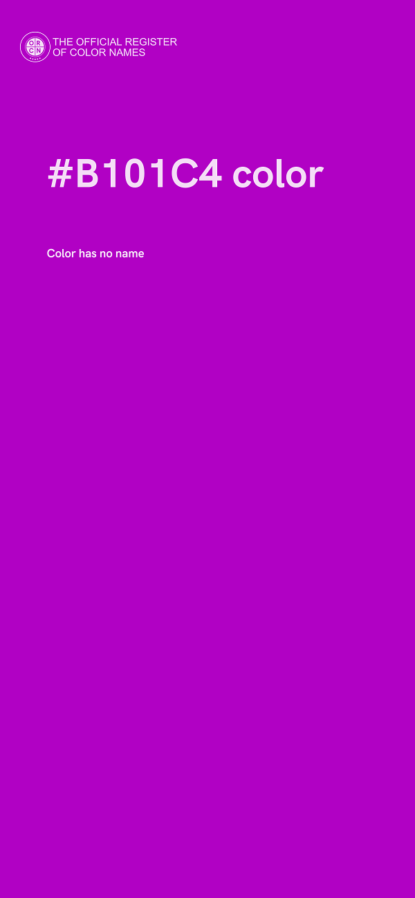 #B101C4 color image