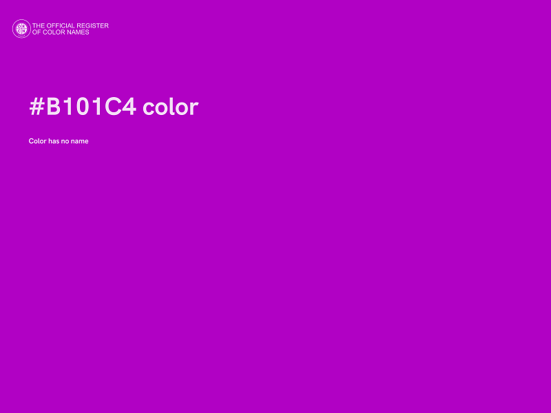 #B101C4 color image
