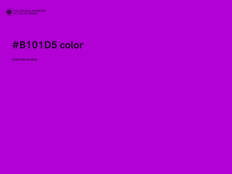 #B101D5 color image