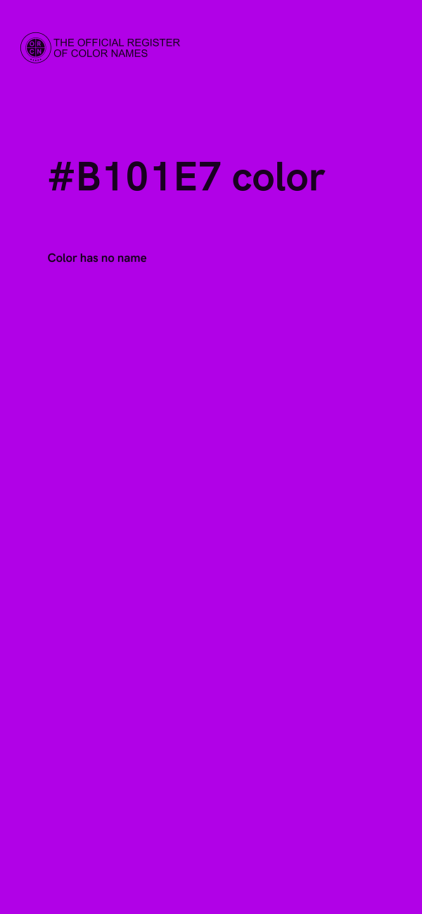 #B101E7 color image