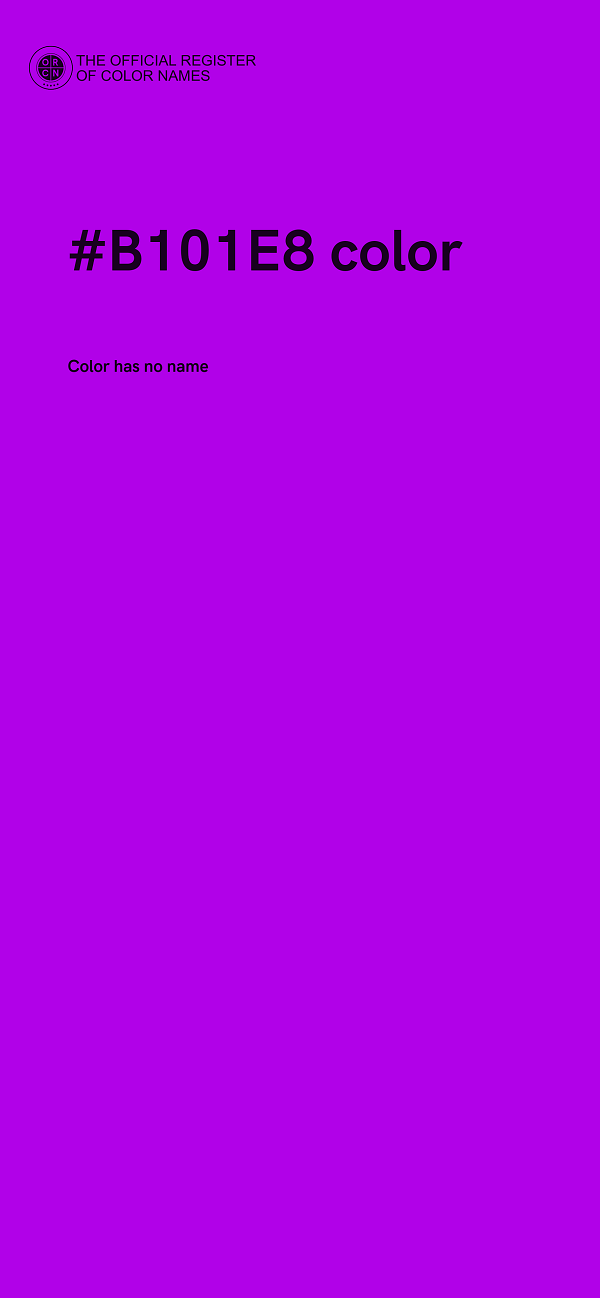 #B101E8 color image