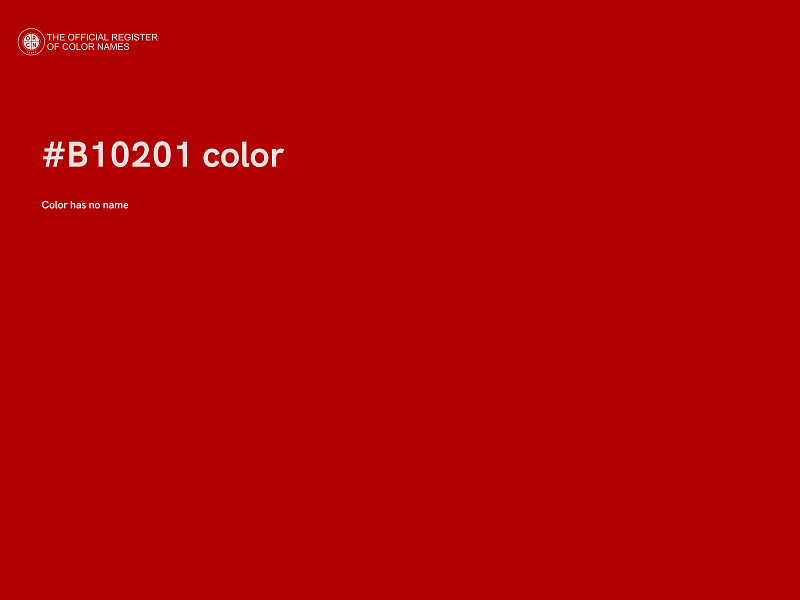 #B10201 color image