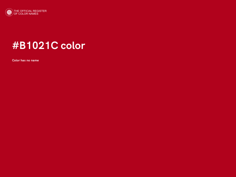 #B1021C color image