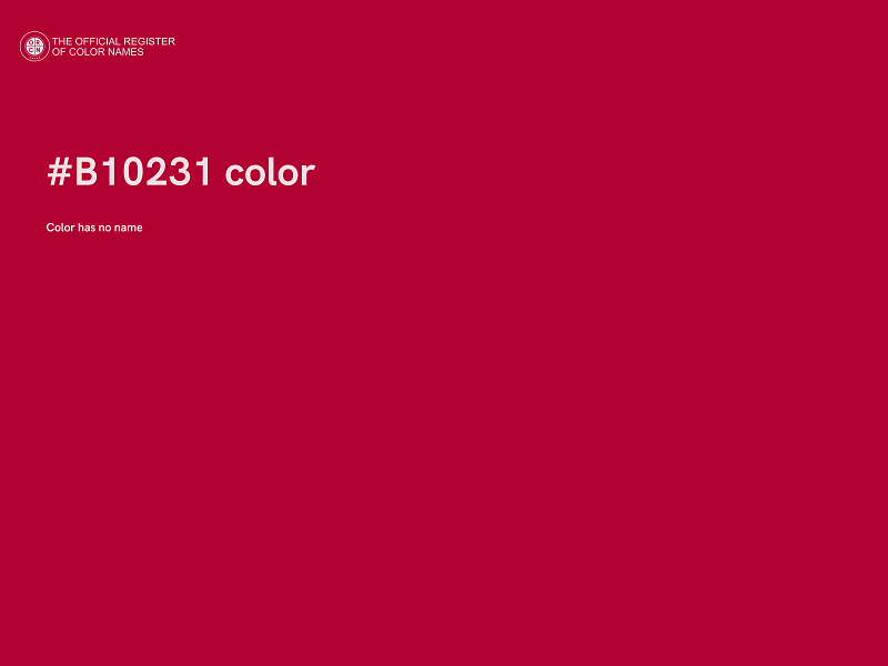 #B10231 color image