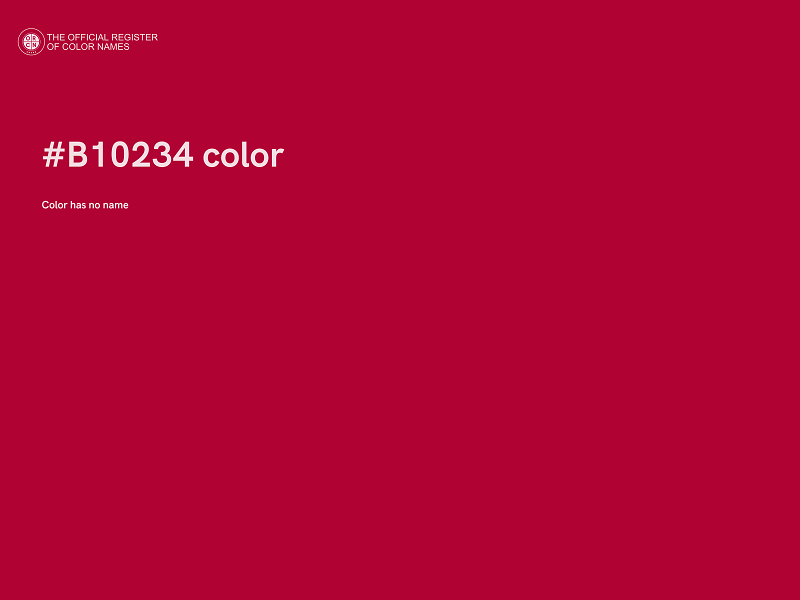 #B10234 color image