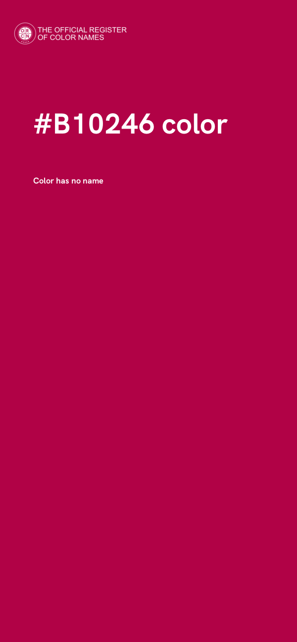 #B10246 color image