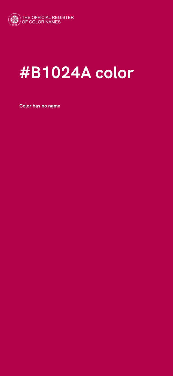 #B1024A color image