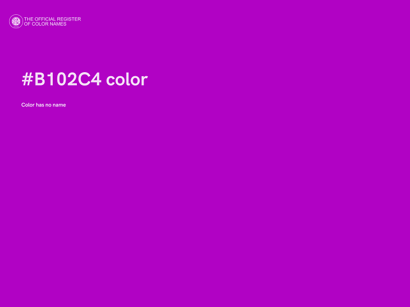 #B102C4 color image