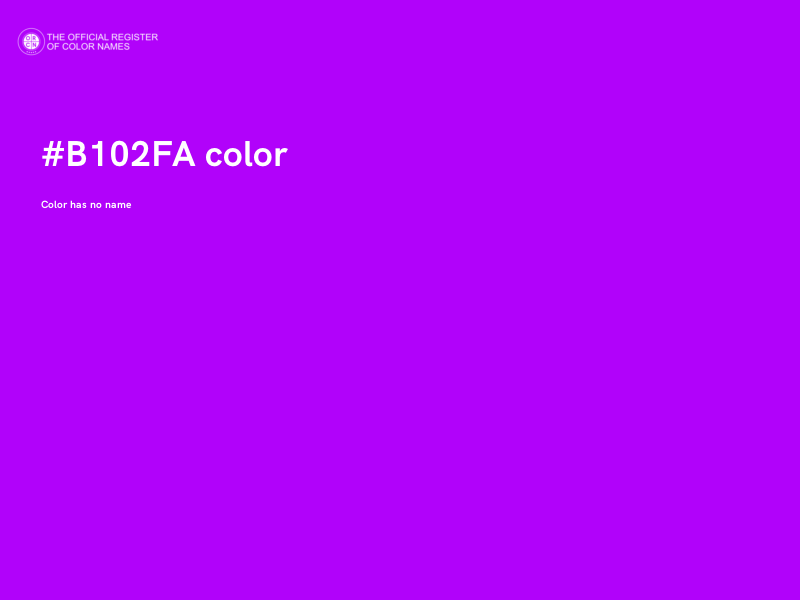 #B102FA color image