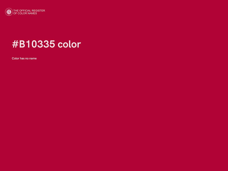 #B10335 color image