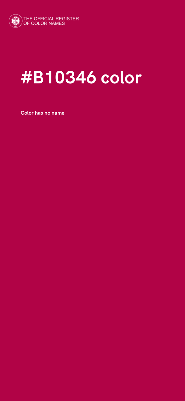 #B10346 color image