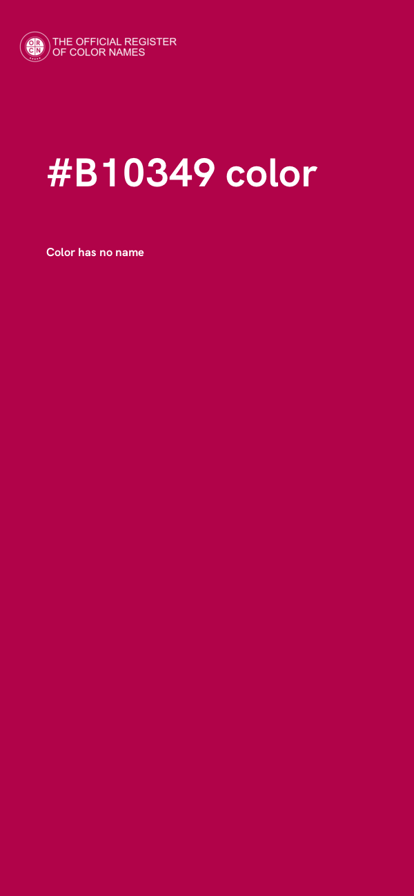 #B10349 color image
