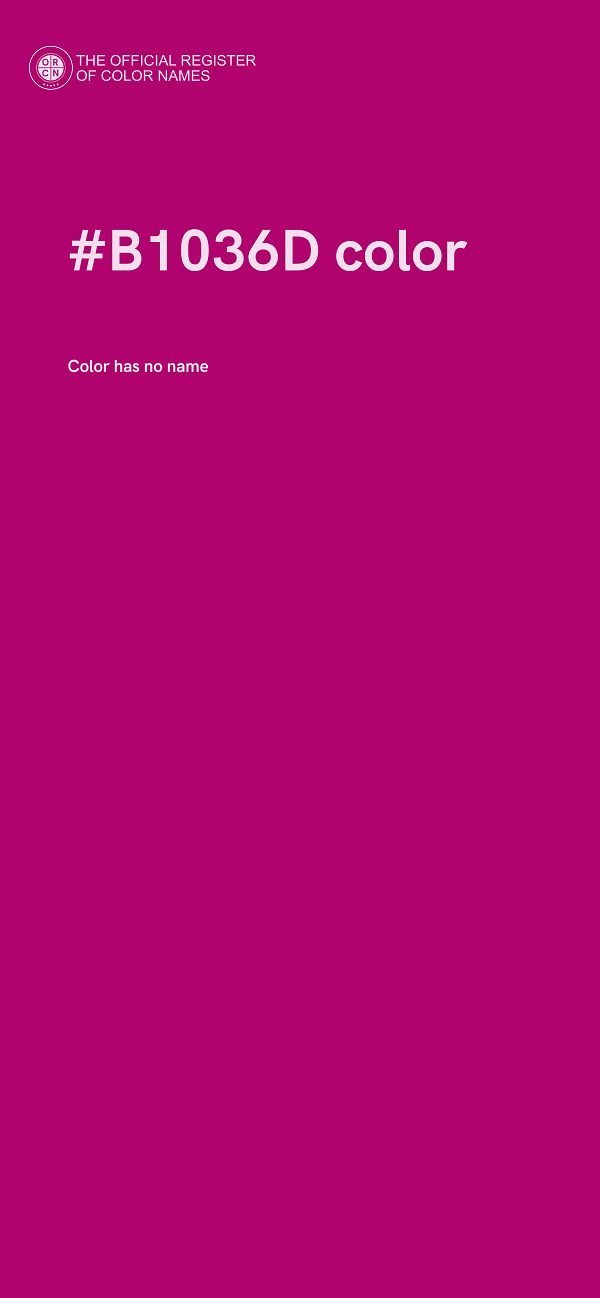 #B1036D color image